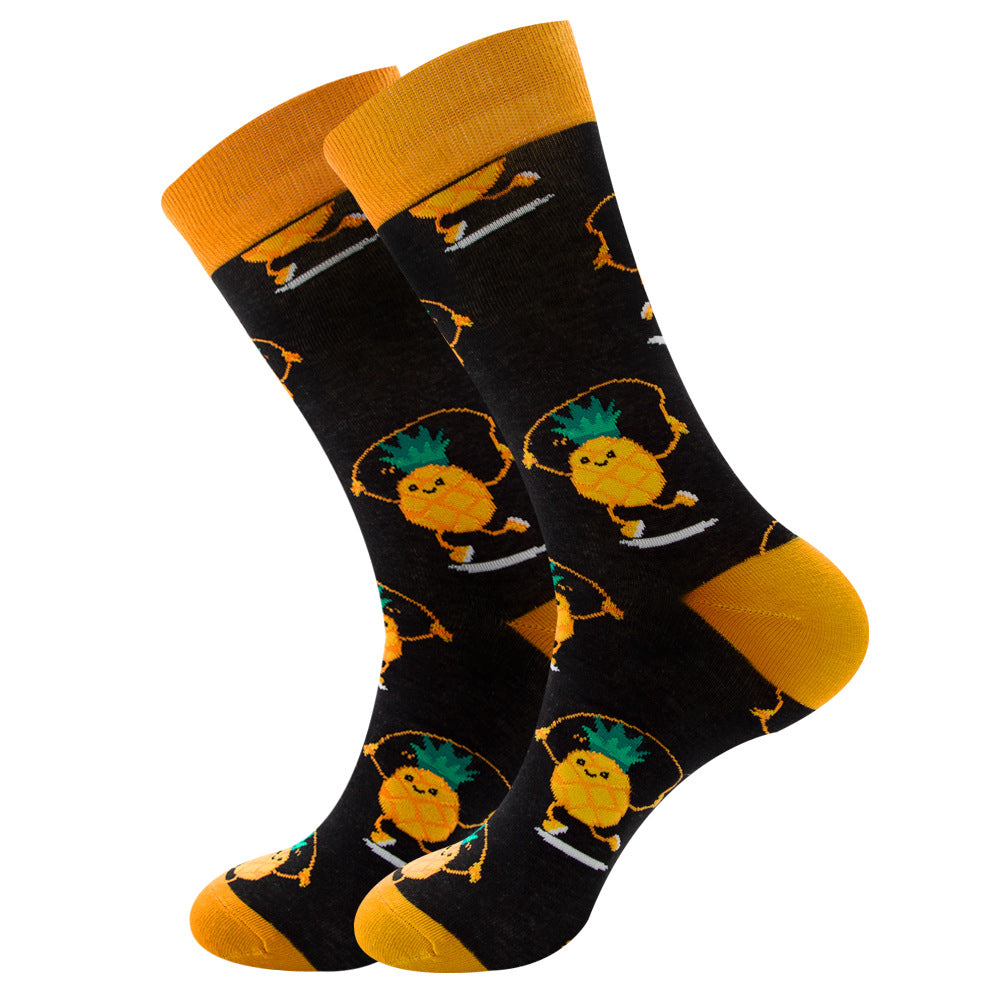 Geometric Fruit Women Socks Street Trend