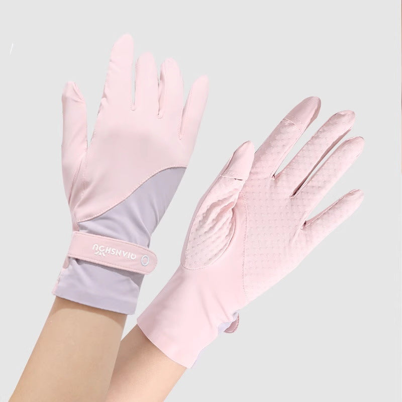 Outdoor Ice-sensitive Sun Protection Gloves For Women Summer Thin