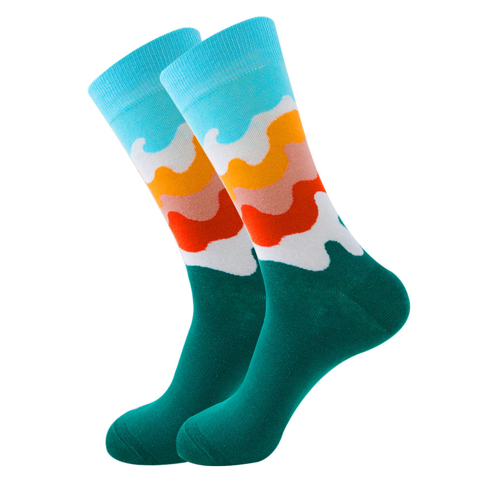 Geometric Fruit Women Socks Street Trend