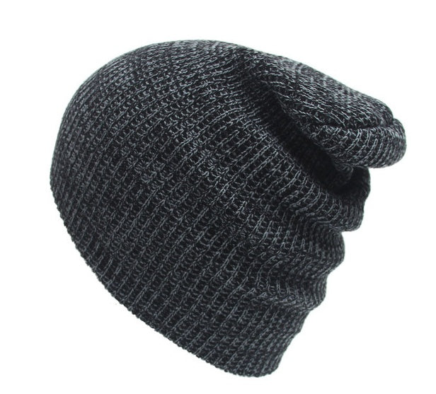 Autumn And Winter Mixed Color Striped Head Caps Warm Knitted Hat Earmuffs Wool