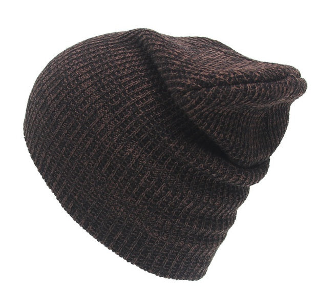 Autumn And Winter Mixed Color Striped Head Caps Warm Knitted Hat Earmuffs Wool