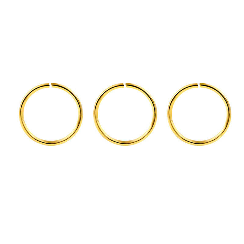 Stainless Steel Nose Ring 5 Colors Piercing Jewelry