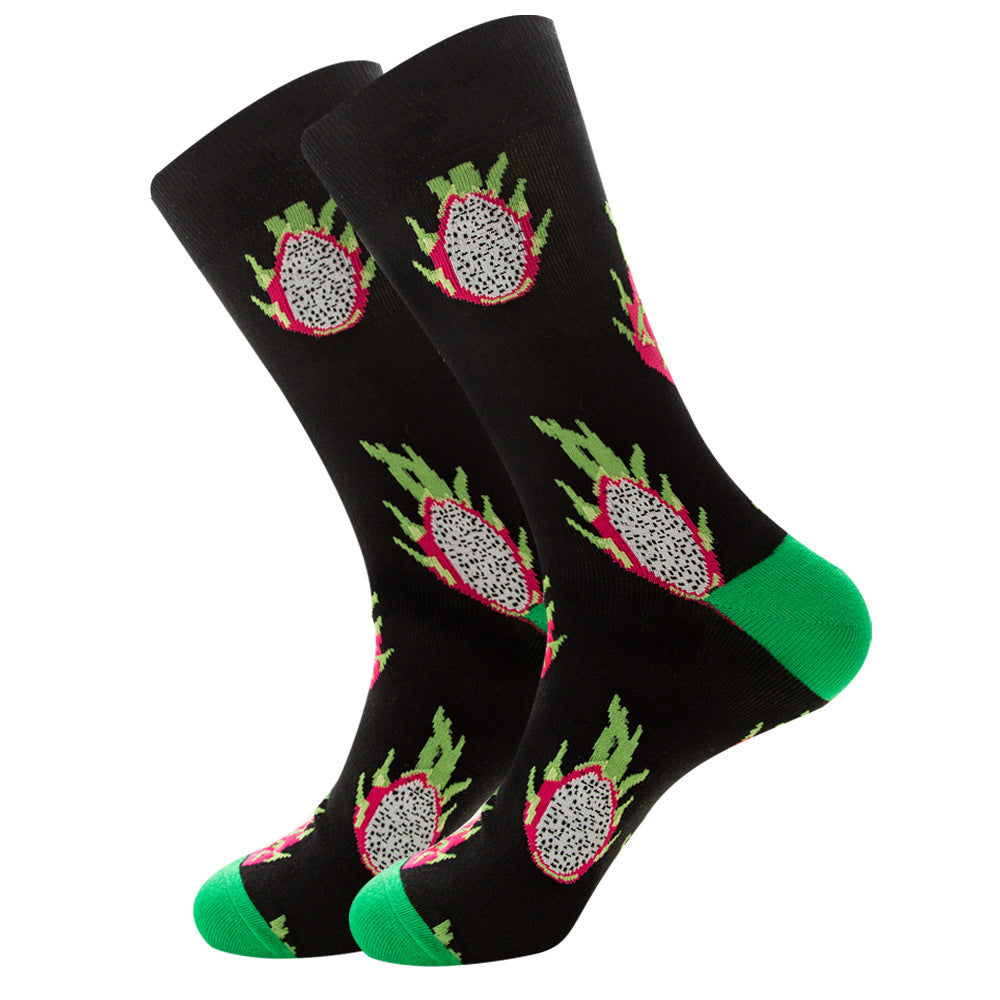 Geometric Fruit Women Socks Street Trend