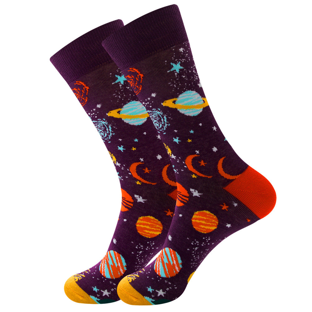 Geometric Fruit Women Socks Street Trend