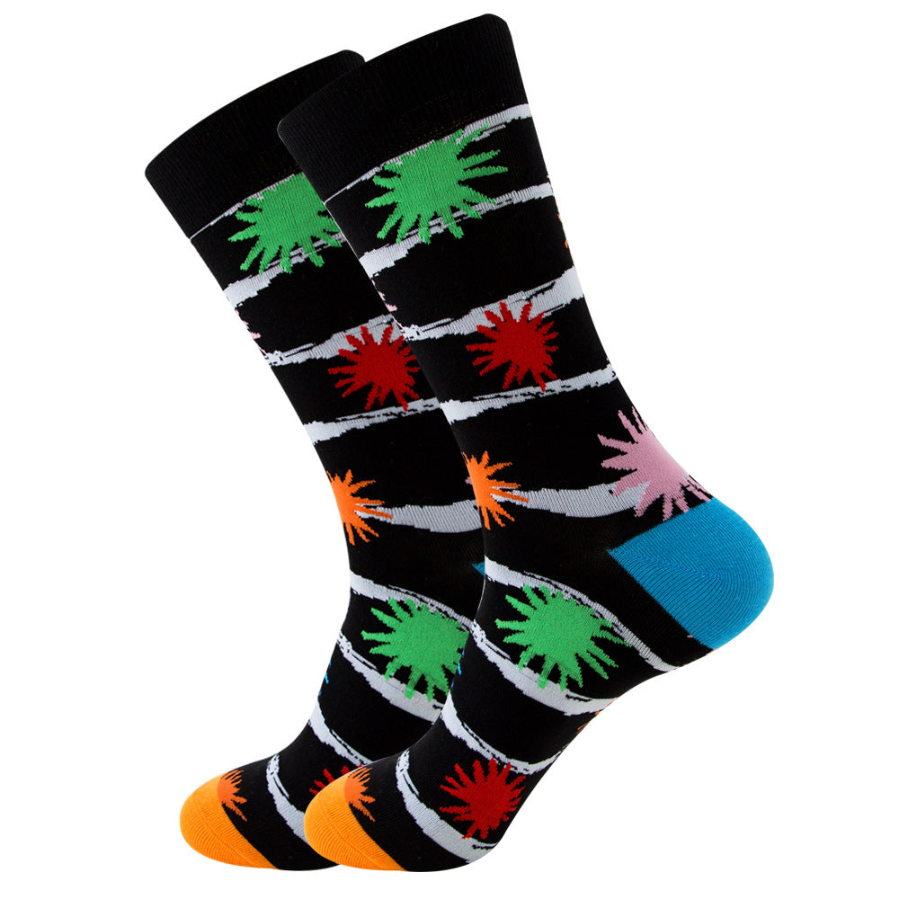 Geometric Fruit Women Socks Street Trend