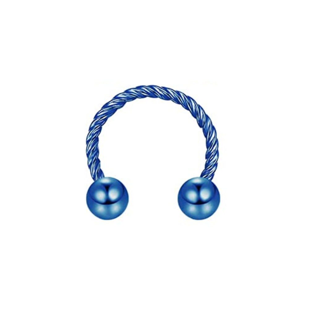 Stainless Steel Nose Ring Twist Horseshoe Rod Nasal Splint Simple Human Body Piercing Accessories